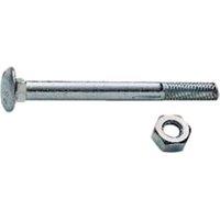 Wickes Carriage Bolt Nut & Washer - M12 x 200mm - Pack of 2