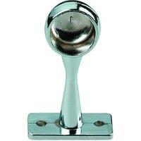 Rothley Chrome End Rail Bracket - 19mm - Pack of 2