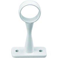 Rothley White Interior Centre Deluxe Rail Bracket - 25mm