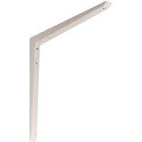 Mitred White Shelf Bracket - 200 x 200mm