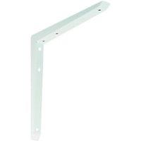 Mitred White Shelf Bracket - 250 x 250mm