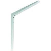 Mitred White Shelf Bracket - 350 x 350mm
