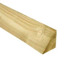 Wickes Arris Rail - 75 x 75 x 100 x 2400mm - Pack of 4
