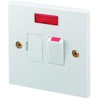 Wickes 13A Fused Switched Spur with Neon Indicator - White