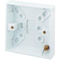 Wickes White 1 Gang Pattress Box - 16mm