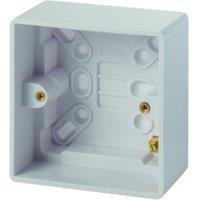 Wickes White 1 Gang Pattress Box - 47mm