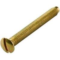 Wickes Electrical Brass Screws - 30mm - Pack of 4