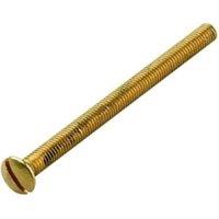 Wickes Electrical Brass Screws - 50mm - Pack of 4