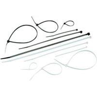Deta Black & White Cable Ties - Mixed Size - Pack of 50