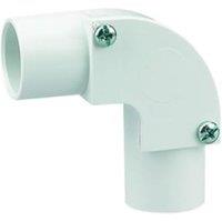 TTE White Conduit Inspection Elbow - 20mm