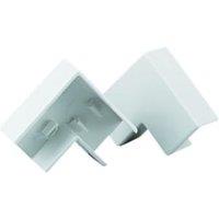 TTE White Flat Angle Mini Trunking - 16 x 16mm - Pack of 2