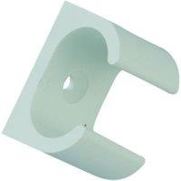 TTE White Oval Conduit Clip - 16mm - Pack of 5