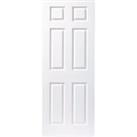 Wickes Lincoln White Grained Moulded 6 Panel Internal Door - 2032 x 813mm