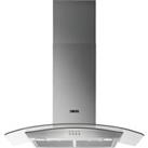 Zanussi ZHC92352X 90cm Chimney Hood with Curved Glass - Stainless Steel