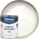 Wickes Exterior Satinwood Paint Pure Brilliant White 750ml
