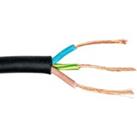 3 Core 3183TRS Black Rubber Flexible Cable - 1.5mm2 - 25m