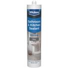 Wickes Grey Kitchen & Bathroom Silicone Sealant - 300ml