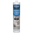 Wickes Black Kitchen & Bathroom Silicone Sealant - 300ml