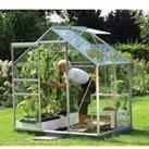 Vitavia Venus Horticultural Glass Greenhouse with Steel Base - 6 x 4ft