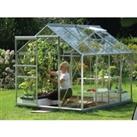 Vitavia Venus Horticultural Glass Greenhouse with Steel Base - 8 x 6ft