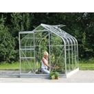 Vitavia Orion Curved Roof Toughened Glass Greenhouse with Steel Base - 6 x 8ft