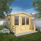 Mercia 19mm Log Thickness Log Cabin with Assembly - 3.3 x 3.4m