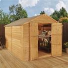 Mercia 10 x 8ft Windowless Overlap Apex Shed with Assembly