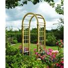 Rowlinson Curved Wooden Trellis Garden Arch - 1240 x 650mm