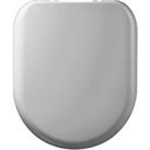 Wickes D Shaped Thermoset Plastic Soft Close Toilet Seat - White