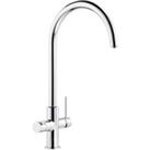 Abode Prothia 3 in 1 Hot Water Kitchen Tap - Chrome