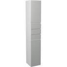 Wickes Hertford Gloss Grey Tower Unit with Drawers - 300 x 1762mm