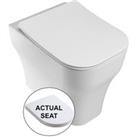 Wickes Siena Easy Clean Back To Wall Furniture Pan & Soft Close Wrap Over Seat - 360mm
