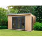 Forest Garden Xtend Insulated Garden Office with 1/2 Window including Installation - 4 x 3.42m