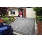 Marshalls Argent Priora Driveway Textured Block Paving Pack Mixed Size Graphite - Sample