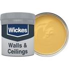 Wickes Vinyl Matt Emulsion Paint Tester Pot - Mustard Yellow No.511 - 50ml