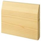 Wickes Chamfered / Bullnose Natural Pine Skirting - 19 x 144 x 4200mm