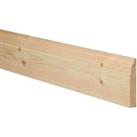 Wickes Ovolo Natural Pine Skirting - 19 x 144 x 4200mm