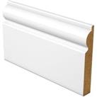 Wickes Torus Fully Finished Satin White Skirting - 18 x 119 x 4200mm