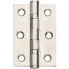 Grade 7 Fire Rated Ball Bearing Hinge Satin Stainless Steel 76mm - Pack of 20