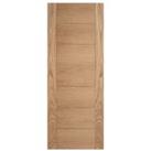 LPD Internal Carini 7 Panel Pre-Finished Oak Solid Core Door - 826 x 2040mm