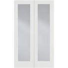 LPD Internal Pair Pattern 20 Primed White Solid Core Door - 1168 x 1981mm