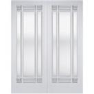 LPD Internal Manhattan Pair 9 Lite Pair Primed White Solid Core Door - 914 x 1981mm