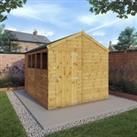 Mercia Shiplap Apex Timber Shed - 10 x 8ft