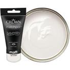 Crown Matt Emulsion Paint Tester Pot - Sail White - 40ml