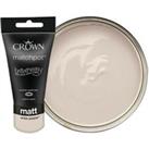 Crown Matt Emulsion Paint Tester Pot - White Pepper - 40ml