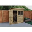 Forest Garden 6 x 4ft Overlap Pressure Treated Pent Shed