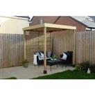 Forest Garden Modular Pergola with 1 Side Panel Pack - 1.97 x 1.97m