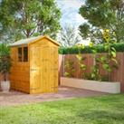 Power Sheds Double Door Apex Shiplap Dip Treated Shed - 6 x 4ft