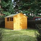 Power Sheds 10 x 8ft Double Door Apex Shiplap Dip Treated Shed