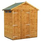 Power Sheds Double Door Apex Shiplap Dip Treated Security Shed - 4 x 6ft